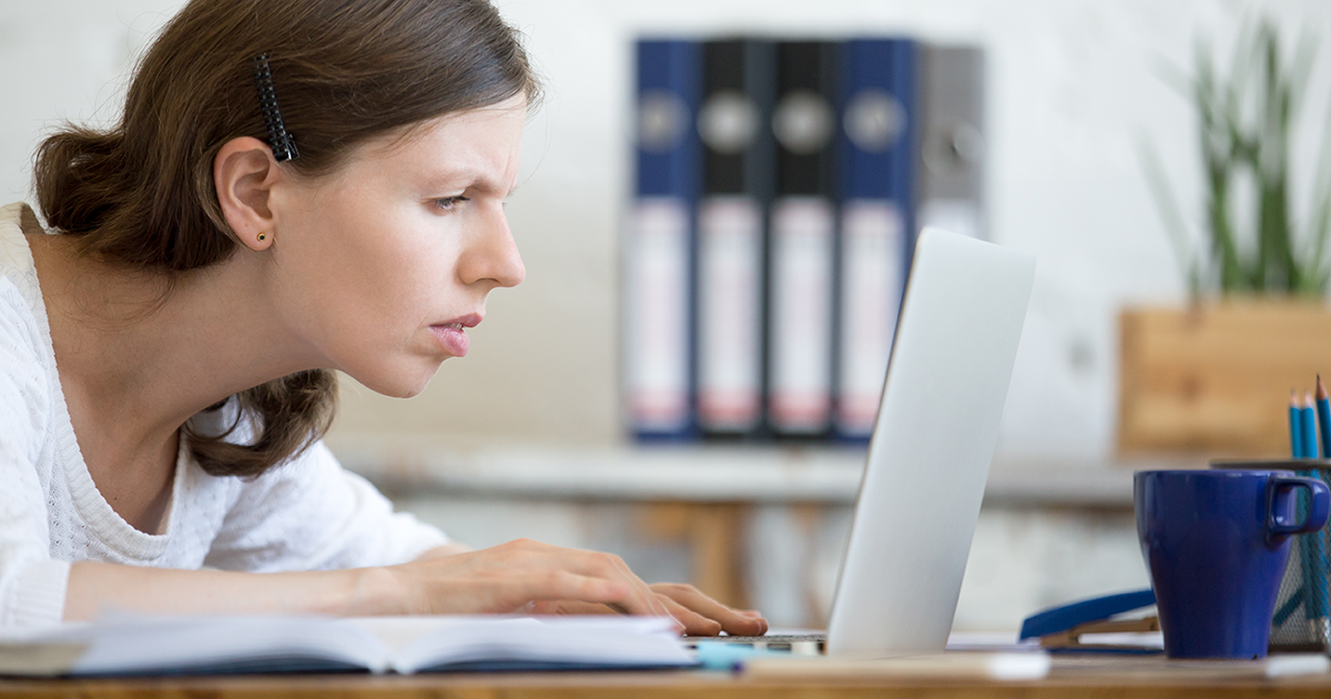 dor na nuca por falta de visão