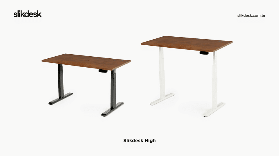 Mesa Slikdesk High com Regulagem de Altura